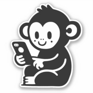 Sticker N'importe quel téléphone couleur monoclé