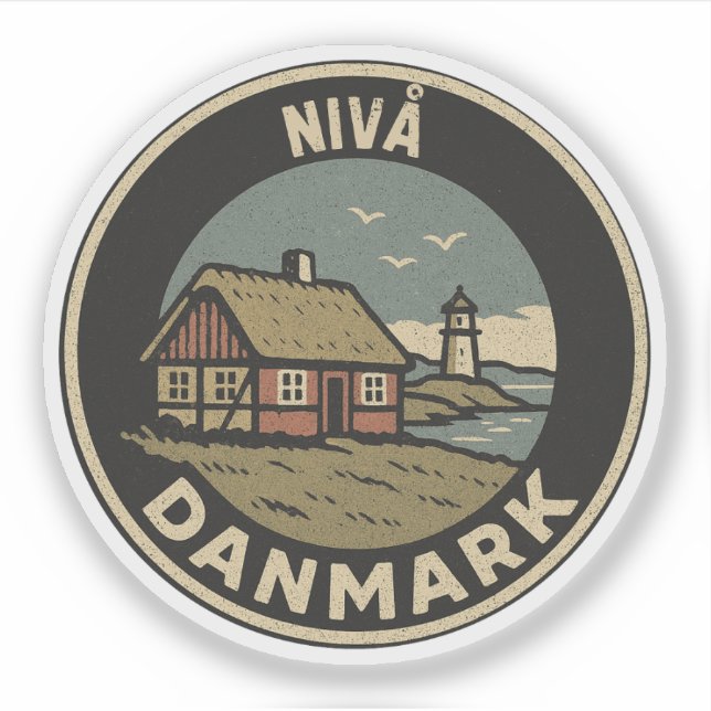 Sticker Nivå, Danemark Danemark  (Devant)