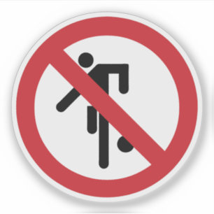 Sticker NO Ball Games ⚠ Thai Park ⚠