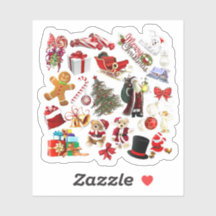 Noël Collage de vacances Cheval cadeau