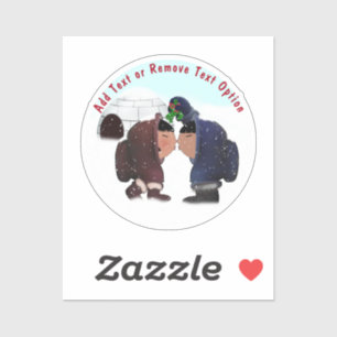 Sticker Noël de Mistletoe Kiss