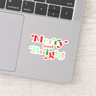 Sticker Noël joyeux et brillant Noël