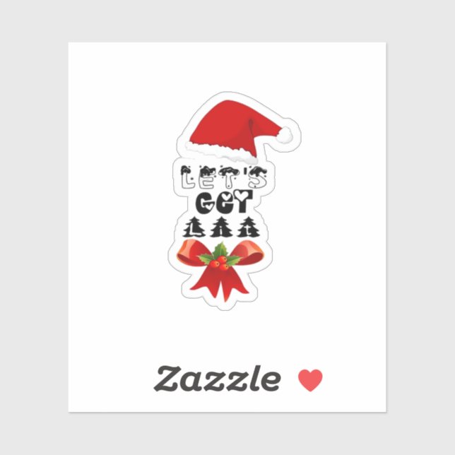 Sticker Noel Lit Classic (Feuille)