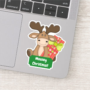 Sticker Noël mignon Moosey