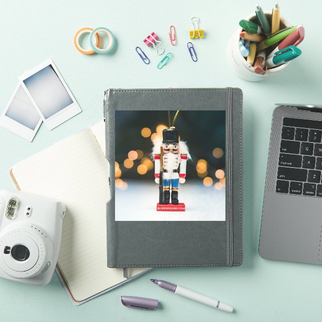 Sticker Noël SlipperyJoe nutcracker figurine ornement (Couverture iPad)