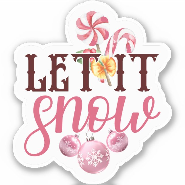 Sticker Noël sous la neige (Devant)