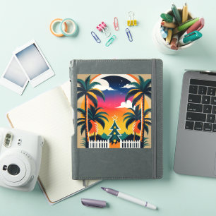 Sticker Noël tropical