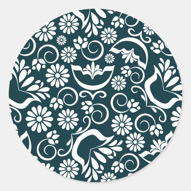 Sticker noir et blanc élégant (Devant)