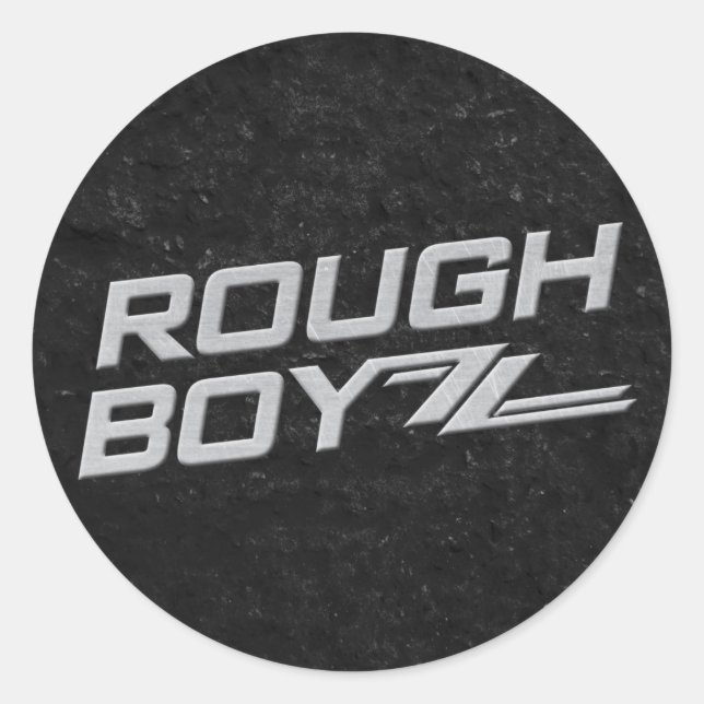 Sticker noir rond BoyZZ (Devant)