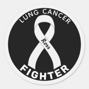 Sticker noir rond pour Lutte contre le cancer du p