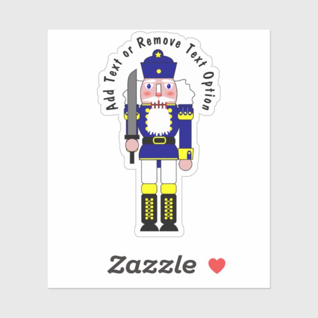 Sticker Noisette bleue Soldat Noël (Feuille)