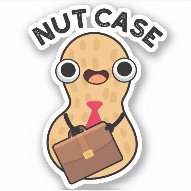 Sticker Noix de Cas Puns Drôles de Cacahuètes (Devant)