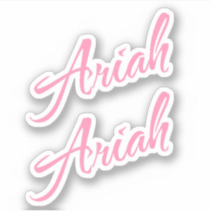 Sticker Nom Ariah x2