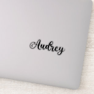 Sticker Nom Audrey - Calligraphie manuscrite