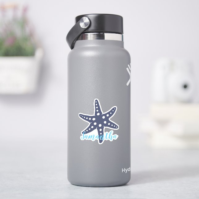 Sticker Nom bleu de minuit StarFish (HydroFlask)