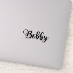 Sticker Nom Bobby - Calligraphie manuscrite