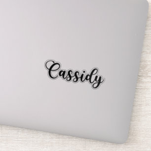 Sticker Nom Cassidy - Calligraphie manuscrite