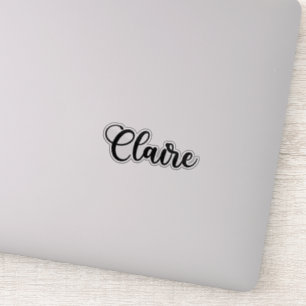 Sticker Nom Claire - Calligraphie manuscrite