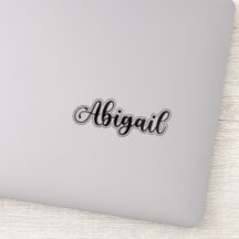 Nom d'abigail - Calligraphie manuscrite