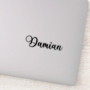 Sticker Nom Damian - Calligraphie manuscrite