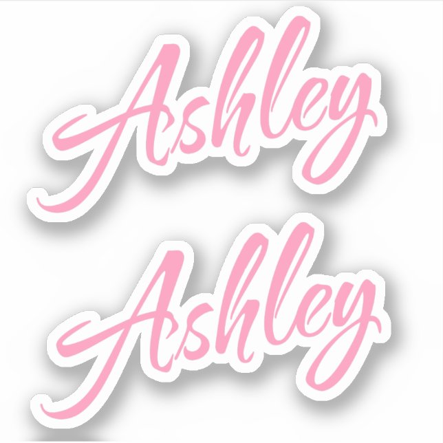 Sticker Nom d'Ashley x2 (Devant)