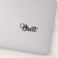 Nom de Brett - Calligraphie manuscrite