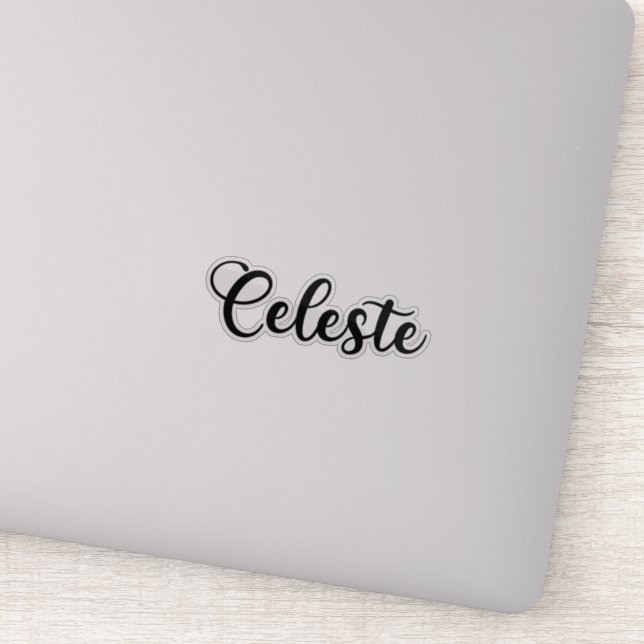 Sticker Nom de Celeste - Calligraphie manuscrite (Détail)