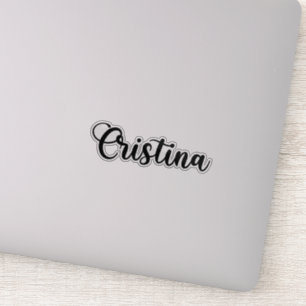 Sticker Nom de Cristina - Calligraphie manuscrite