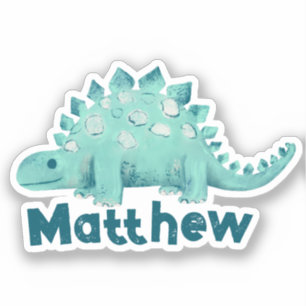 Sticker Nom de dinosaure Stégosaure