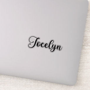 Sticker Nom de Jocelyn - Calligraphie manuscrite