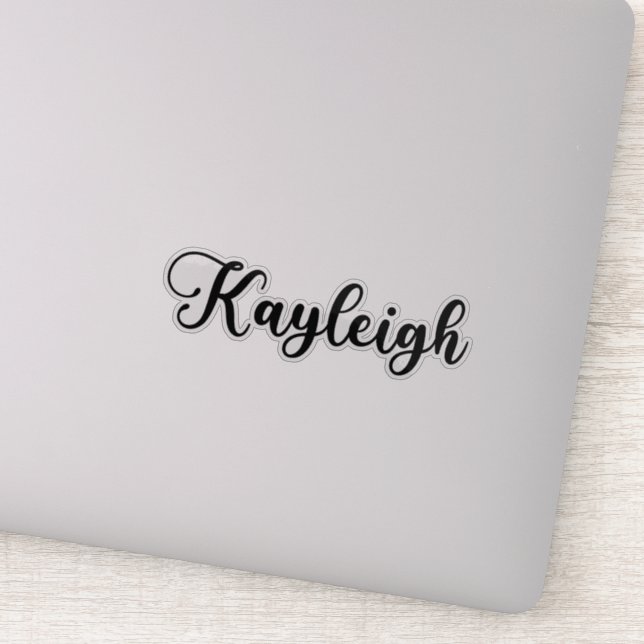 Sticker Nom de Kayleigh - Calligraphie manuscrite (Détail)