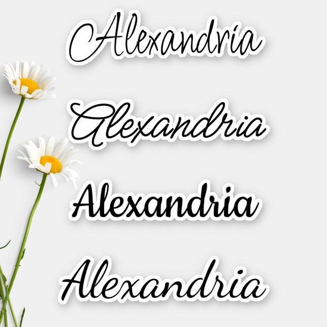 Sticker Nom de la calligraphie personnalisée étanche (Créateur téléchargé)