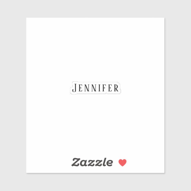 Sticker Nom de la servante de Bridesmaid Mariage de Fête d (Feuille)