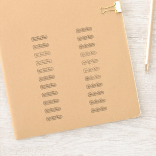 Sticker Nom de magasin personnalisé Multi