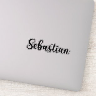 Sticker Nom de Sebastian - Calligraphie manuscrite