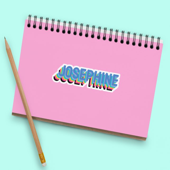 Sticker Nom des filles Ados Preppy colorées (Créateur téléchargé)