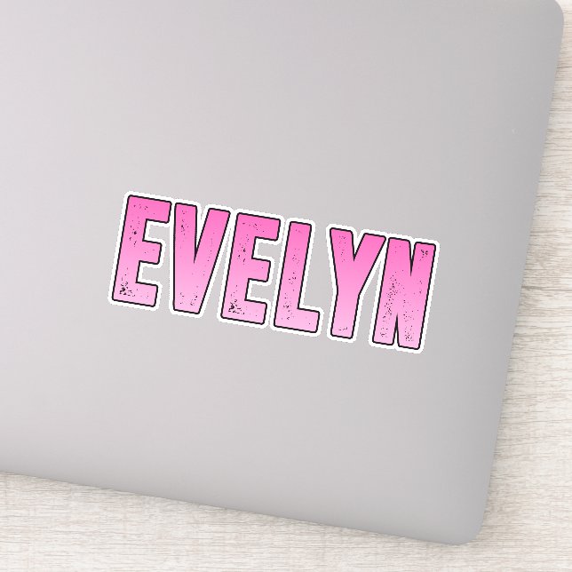 Sticker Nom d'Evelyn (Détail)