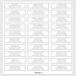 Sticker Nom d'hôte Mariage moderne et simple Adresse