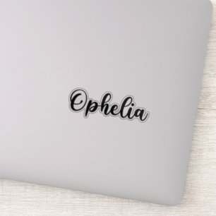 Sticker Nom d'ophélie - Calligraphie manuscrite