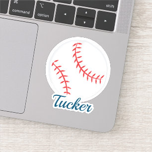 Sticker Nom du baseball Aquarelle
