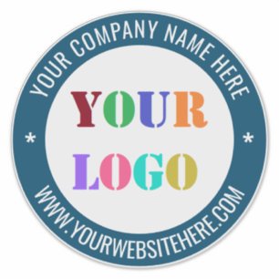 Sticker Nom du logo de votre entreprise Info Couleurs Timb