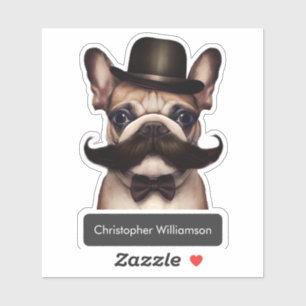 Sticker Nom du petit chien taureau français