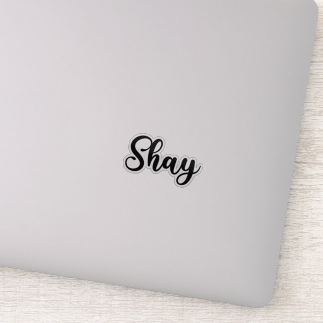 Sticker Nom du shay - Calligraphie manuscrite (Détail)