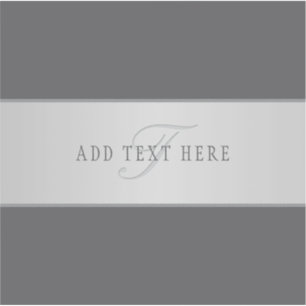 Sticker Nom élégant & Monogramme Lettrage (ou autre texte)