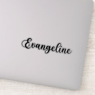 Sticker Nom Evangeline - Calligraphie manuscrite