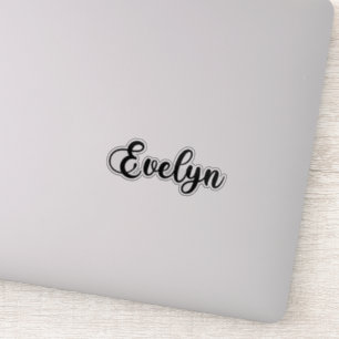 Sticker Nom Evelyn - Calligraphie manuscrite