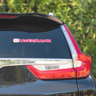 Sticker Nom Instagram personnalisé Vinyl Decal