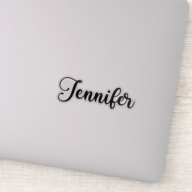 Sticker Nom Jennifer - Calligraphie manuscrite (Détail)