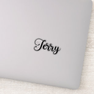 Sticker Nom Jerry - Calligraphie manuscrite