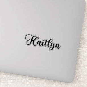 Sticker Nom Kaitlyn - Calligraphie manuscrite